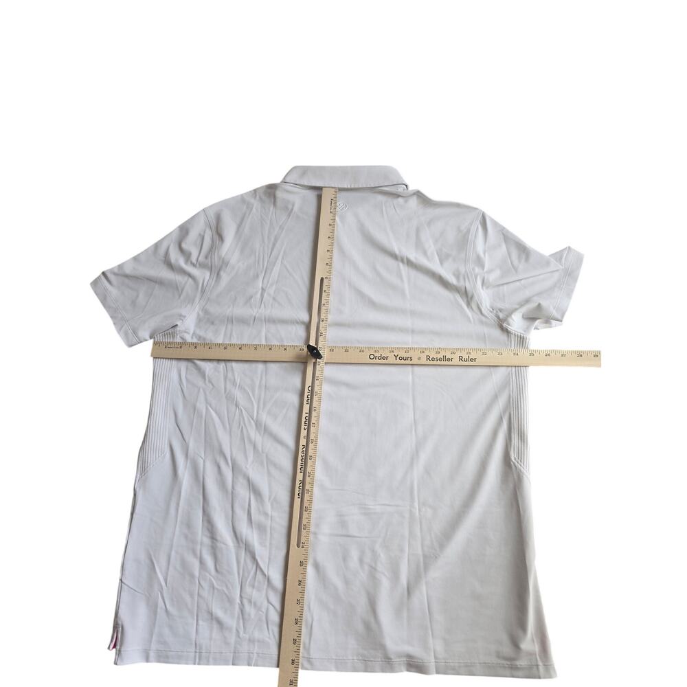 G/FORE Polo XXL White NWT $115 Luxury Golf Performance Shirt Stretch Dadcore - Picture 6 of 10